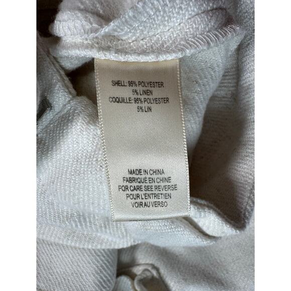 TORN by Ronny Kobo Bernee White Wide Leg Linen Blend Cargo size Women's Small - Picture 5 of 14